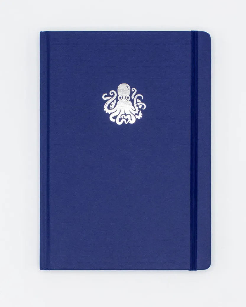 Cognitive Surplus Octopus A5 Hardcover Notebook - Dotted Lines | * The Abstract | Marine Biology