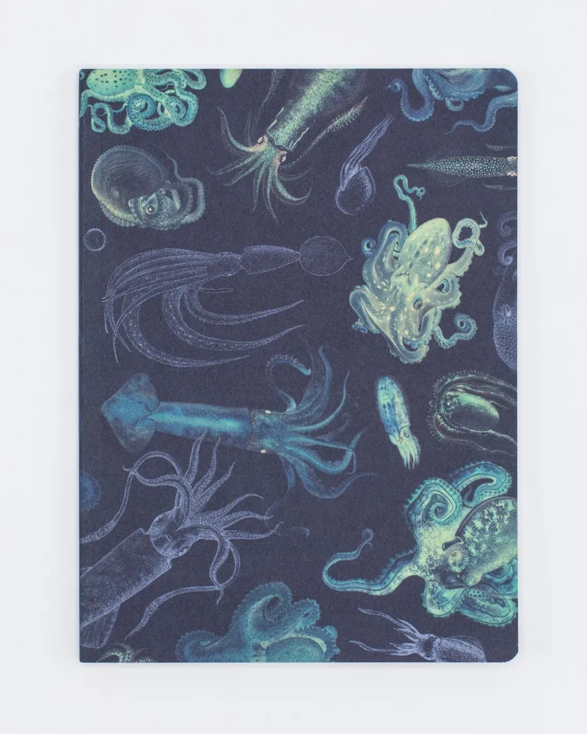 Cognitive Surplus Octopus Print Softcover Notebook | Recycled Notebook* The Experiment | Marine Biology