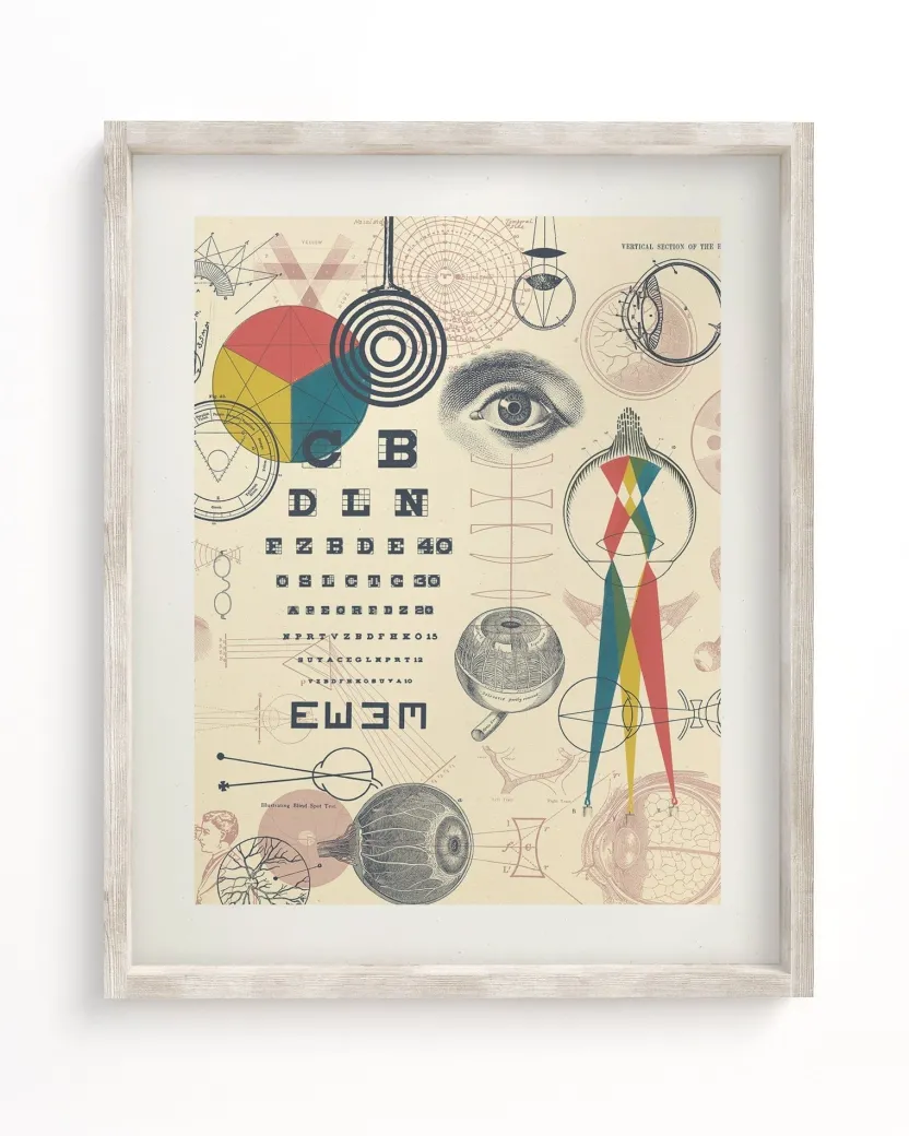 Cognitive Surplus Optics & Sight Scientific Illustration Museum Print* Wall Art | Physics