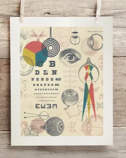 Cognitive Surplus Optics & Sight Scientific Illustration Museum Print* Wall Art | Physics