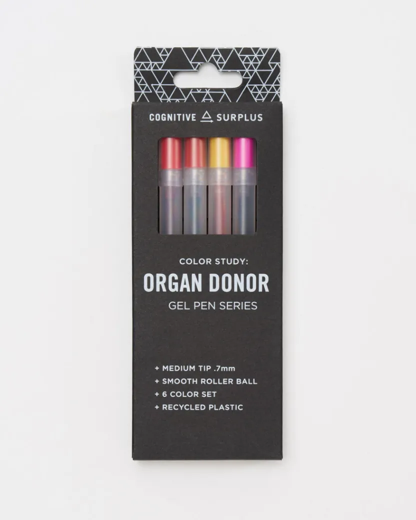 Cognitive Surplus Organ Donor Gel Pens (Pack of 6)* Pens | Medicine