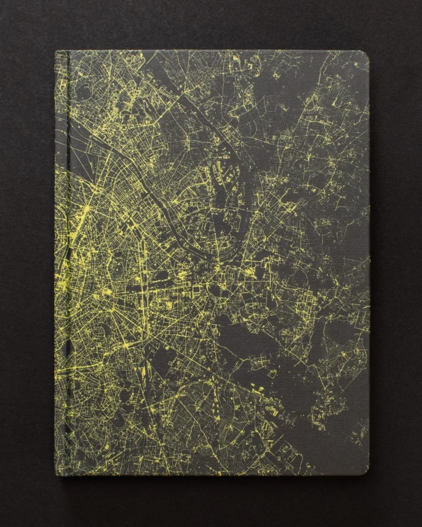Cognitive Surplus Paris at Night Dark Matter Notebook* Black Paper Notebooks | The Dark Matter