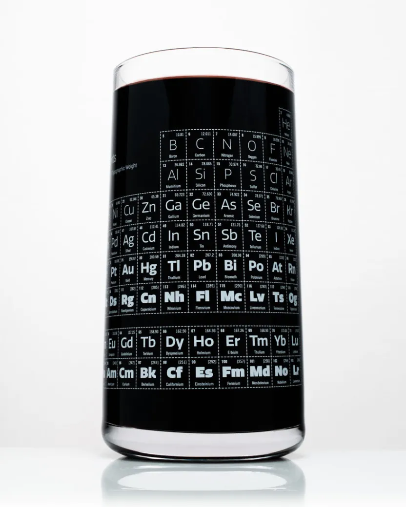 Cognitive Surplus Periodic Table Drinking Glass - Chemistry Tumbler | * Drinking Glasses | Chemistry
