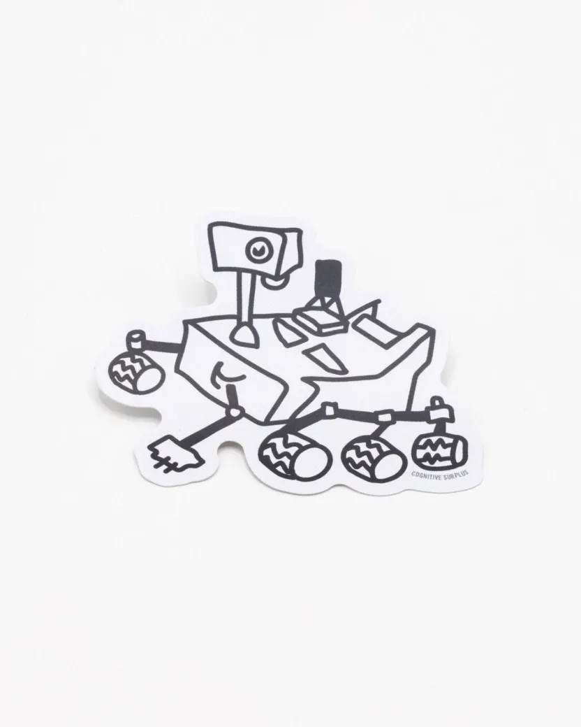 Cognitive Surplus Perseverence Mars Rover Doodle Sticker* Stickers | Astronomy