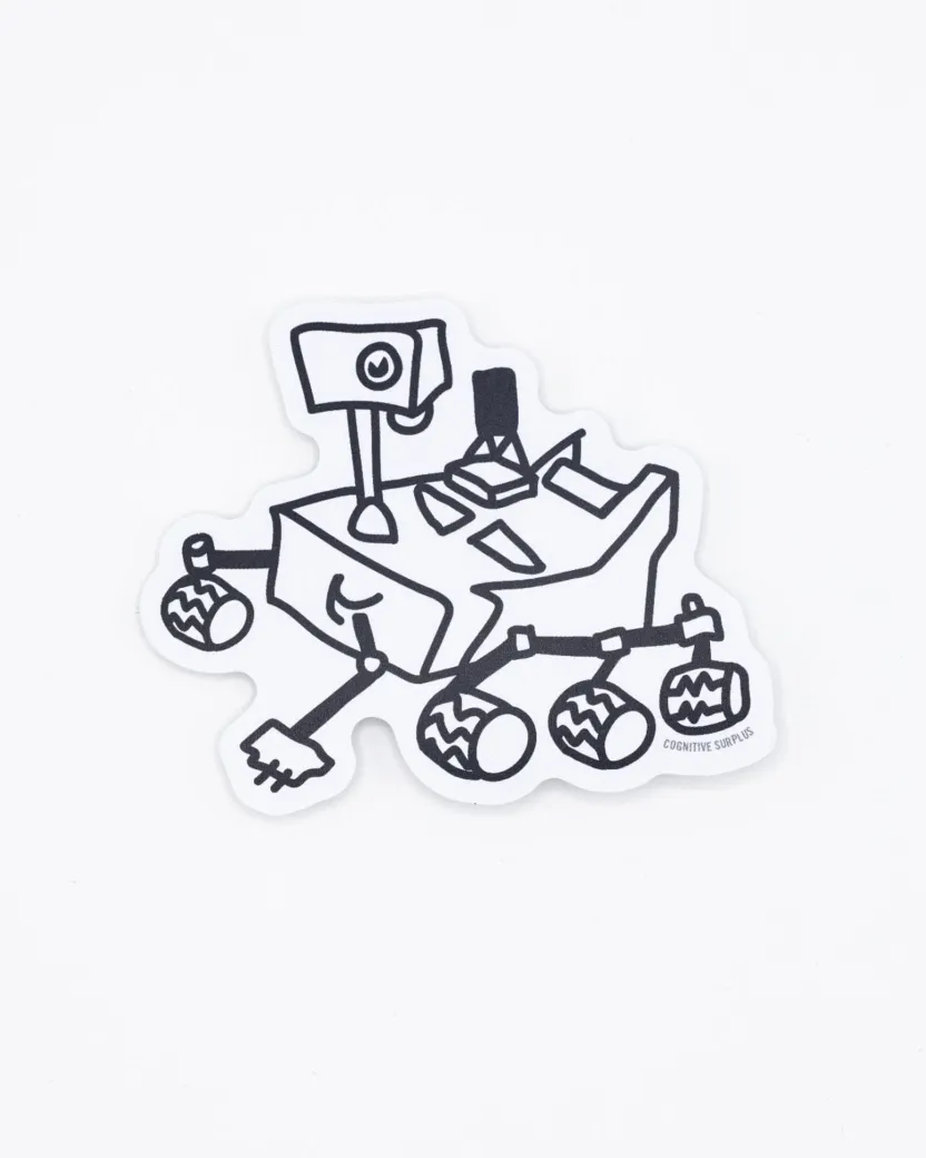 Cognitive Surplus Perseverence Mars Rover Doodle Sticker* Stickers | Astronomy