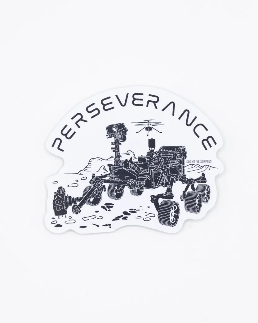 Cognitive Surplus Perseverence Mars Rover Sticker* Stickers | Astronomy