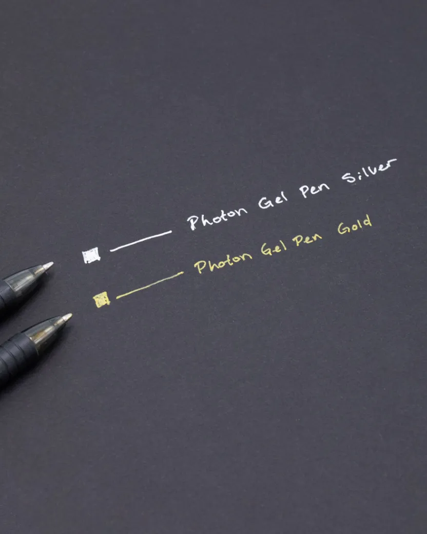 Cognitive Surplus Photon Metallic Gel Pen (Single)* Black Paper Notebooks | Pens