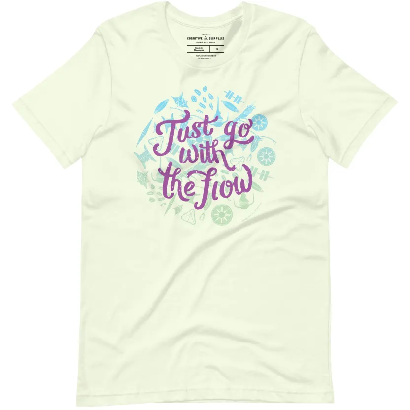 Cognitive Surplus Plankton: Just Go With the Flow Graphic Tee* Unisex Graphic Tees | Marine Biology