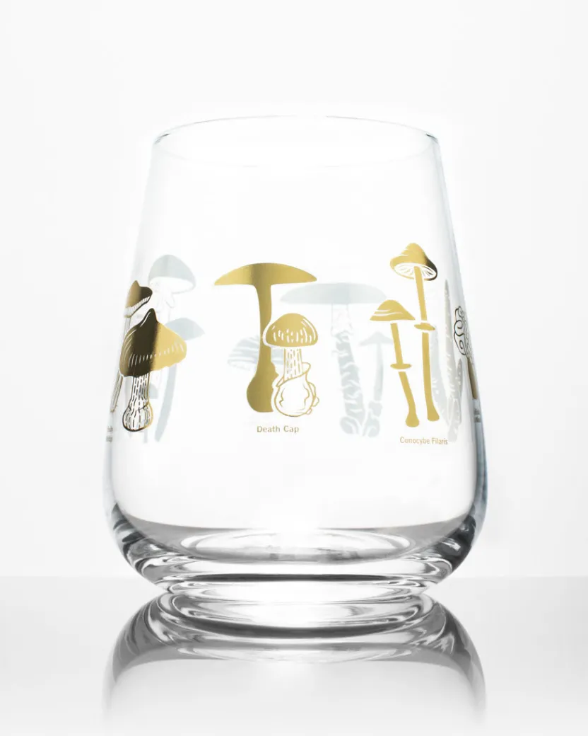 Cognitive Surplus Poisonous Mushrooms Wine Glass | * Wine Glasses | Botany