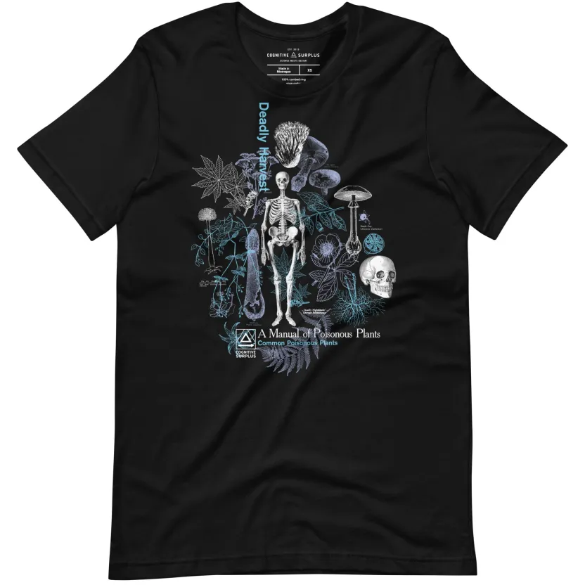 Cognitive Surplus Poisonous Plants: Deadly Harvest Graphic Tee* Unisex Graphic Tees | Botany