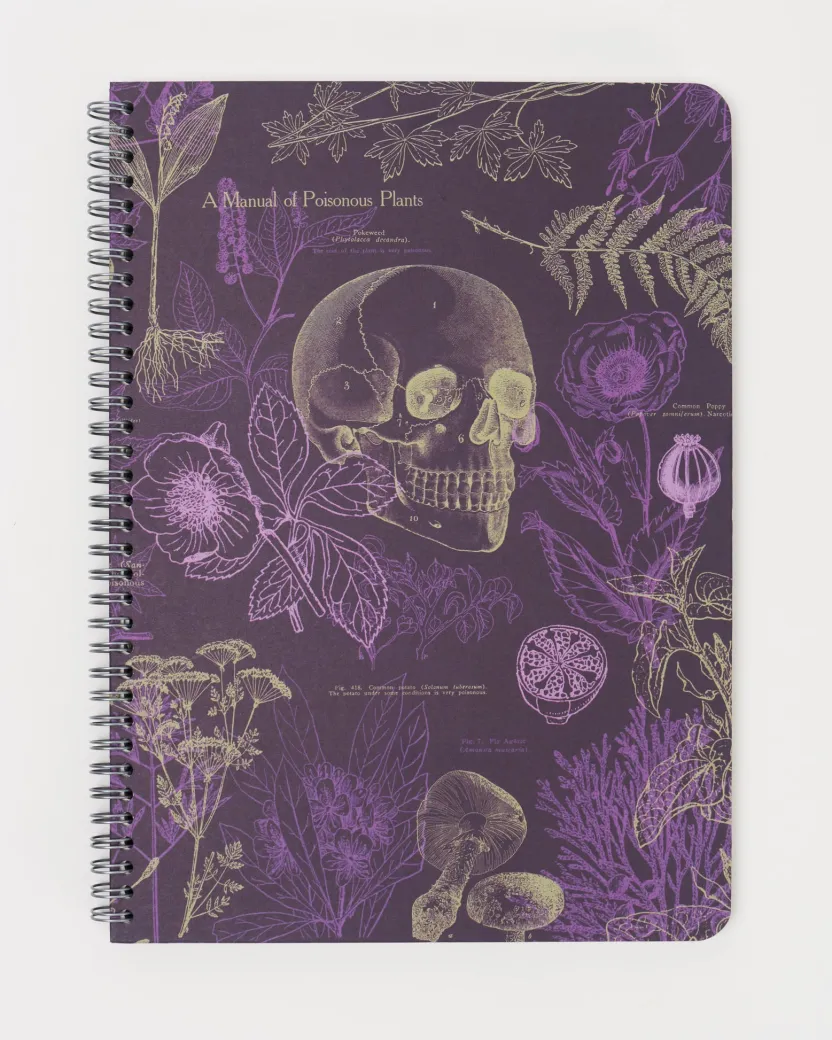 Cognitive Surplus Poisonous Plants Spiral Notebook | * The Helix | Botany