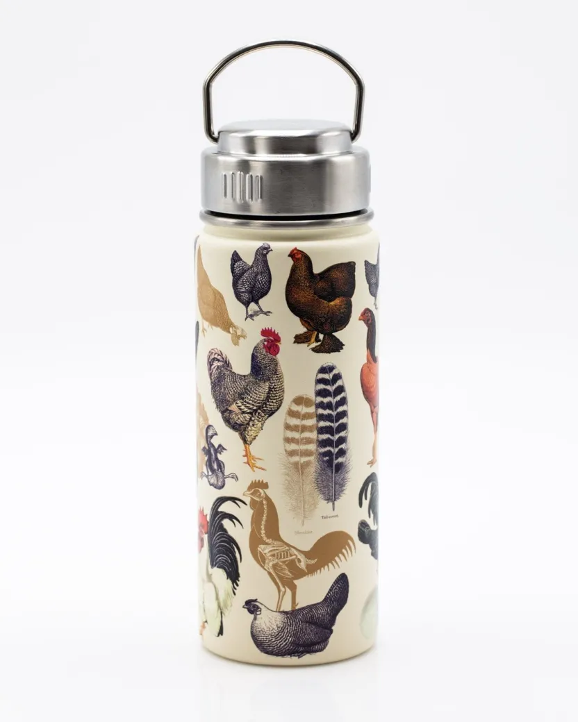 Cognitive Surplus Poultry Science: Chickens Stainless Steel Travel Mug | * Travel Mugs | Water Bottles