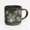Cognitive Surplus Pressed Leaves Mug - Hand Carved | * Mugs | Botany