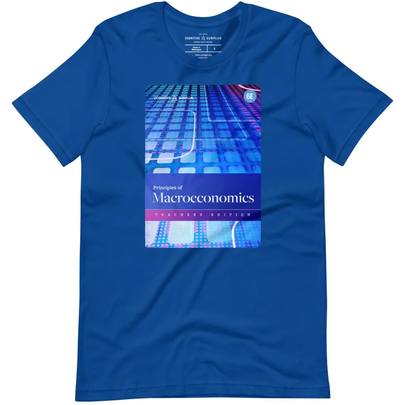 Cognitive Surplus Principles of Macroeconomics Graphic Tee* Unisex Graphic Tees | Math
