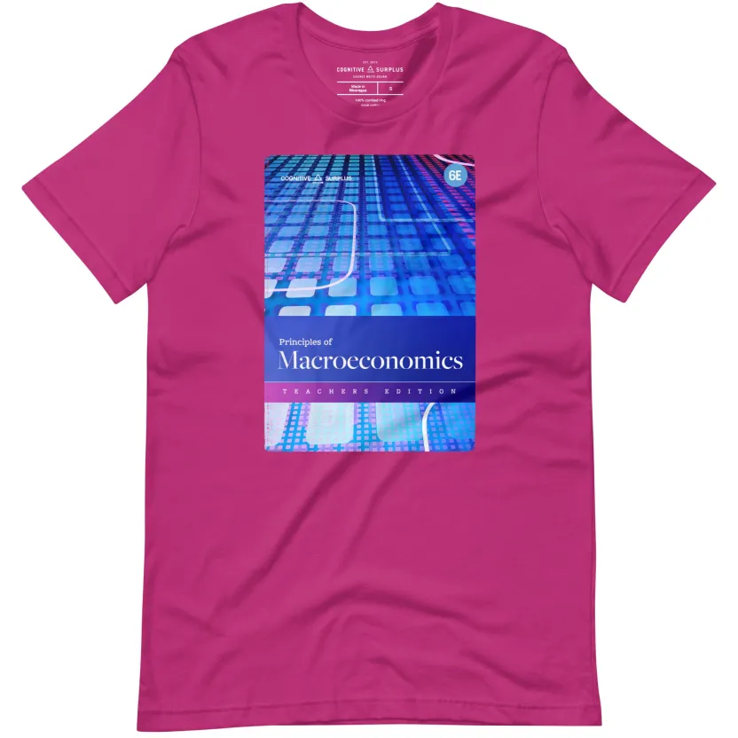Cognitive Surplus Principles of Macroeconomics Graphic Tee* Unisex Graphic Tees | Math