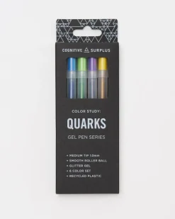 Cognitive Surplus Quarks Glitter Gel Pens (Pack of 6)* Pens | Physics