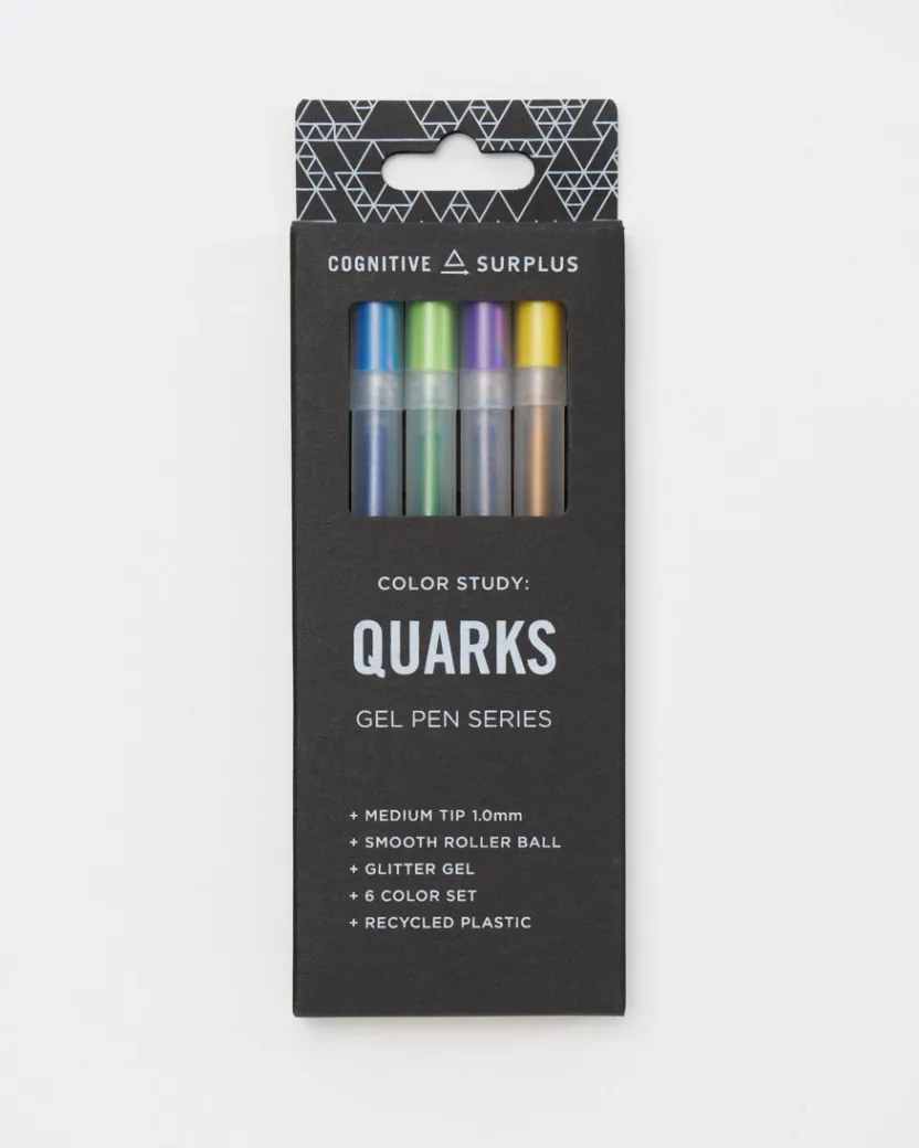Cognitive Surplus Quarks Glitter Gel Pens (Pack of 6)* Pens | Physics