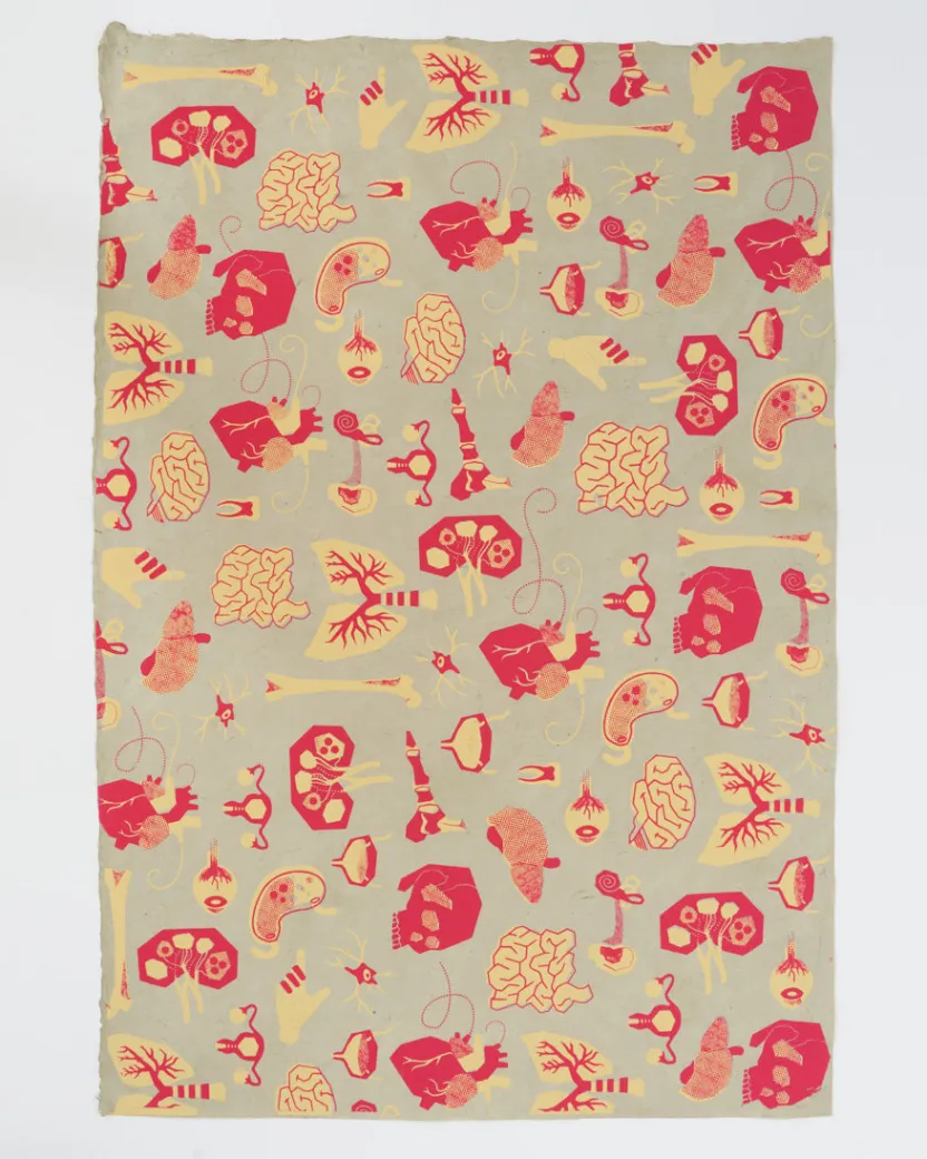 Cognitive Surplus Retro Anatomy Wrapping Paper* Wrapping Paper | Medicine