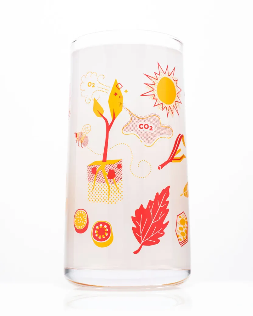 Cognitive Surplus Retro Botany Drinking Glass – Tumbler Glass | * Drinking Glasses | Botany