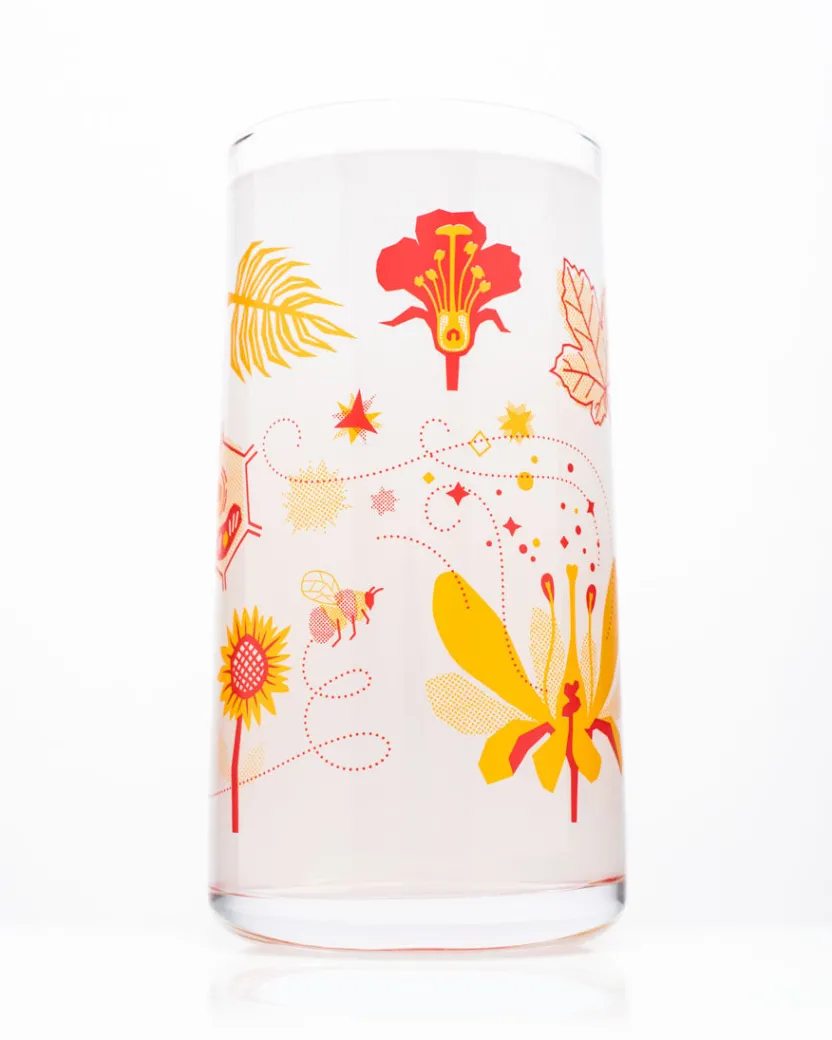 Cognitive Surplus Retro Botany Drinking Glass – Tumbler Glass | * Drinking Glasses | Botany
