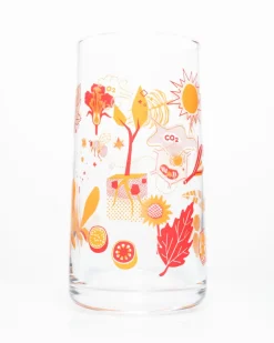 Cognitive Surplus Retro Botany Drinking Glass – Tumbler Glass | * Drinking Glasses | Botany