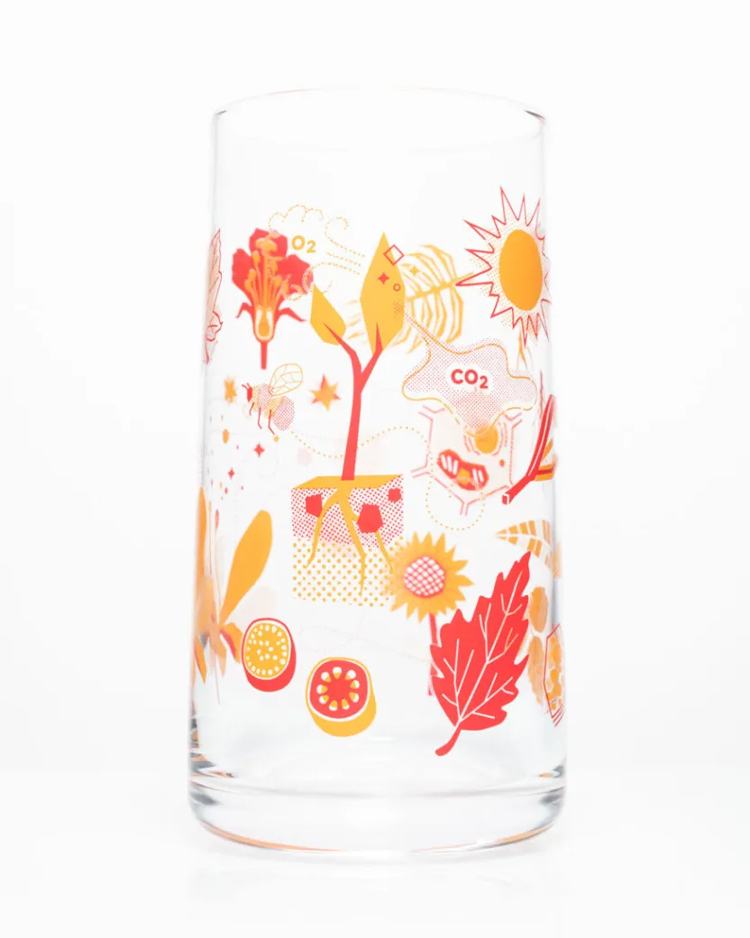 Cognitive Surplus Retro Botany Drinking Glass – Tumbler Glass | * Drinking Glasses | Botany