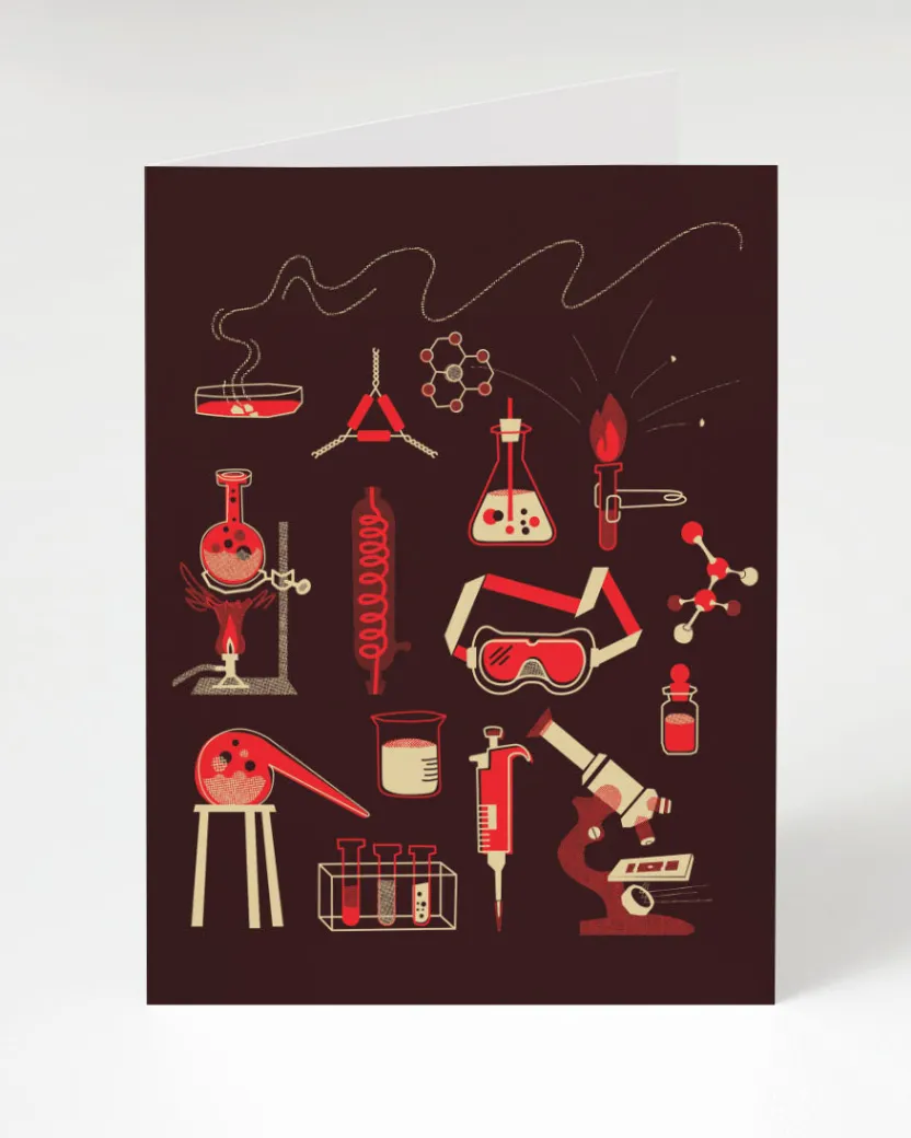 Cognitive Surplus Retro Chemistry - Science Card | * Greeting Cards | Chemistry