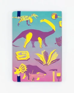 Cognitive Surplus Retro Dinosaur A5 Notebook - Paleontology - Dotted Lines | * The Analysis | Paleontology