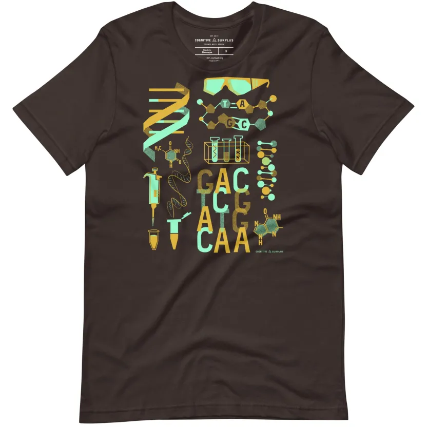Cognitive Surplus Retro DNA Graphic Tee* Unisex Graphic Tees | Microbiology