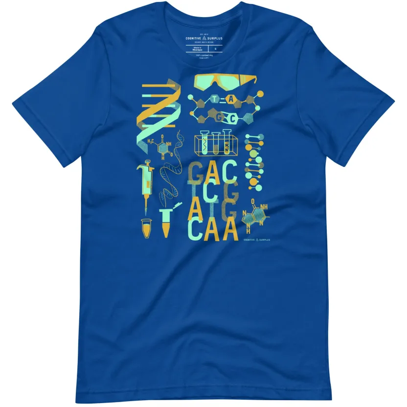 Cognitive Surplus Retro DNA Graphic Tee* Unisex Graphic Tees | Microbiology