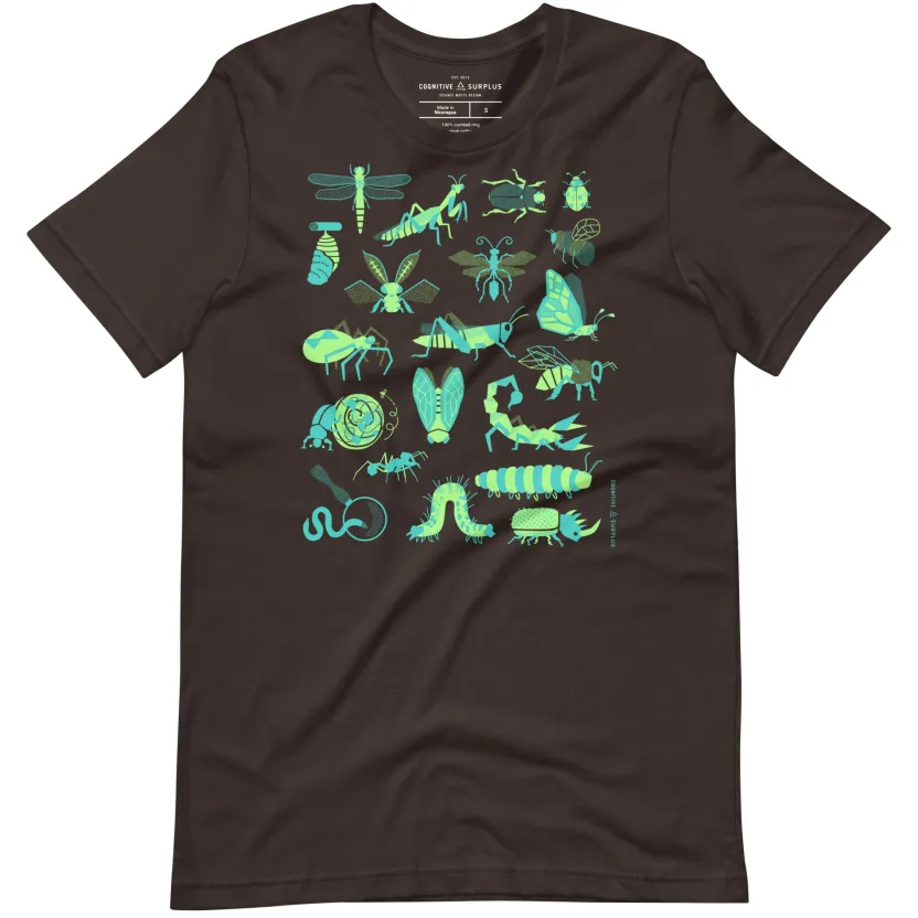 Cognitive Surplus Retro Insects Graphic Tee* Unisex Graphic Tees | Entomology