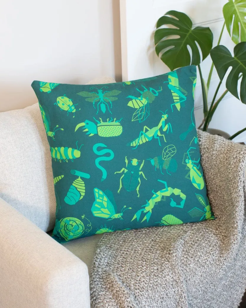 Cognitive Surplus Retro Insects Pillow Cover* Pillow Covers | Entomology