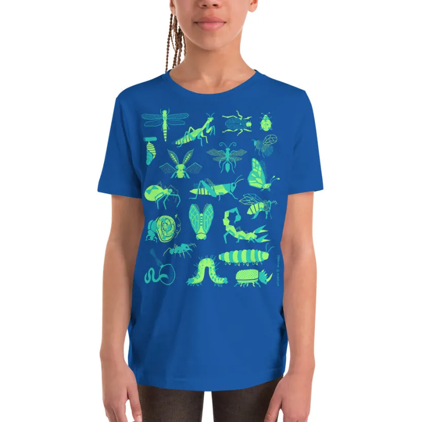 Cognitive Surplus Retro Insects Youth Graphic Tee* Youth Graphic Tees | Entomology