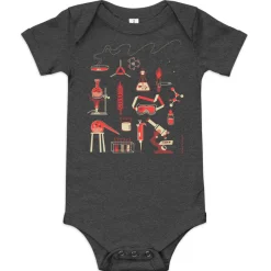 Cognitive Surplus Retro Lab Baby Bodysuit* Baby Bodysuits | Microbiology