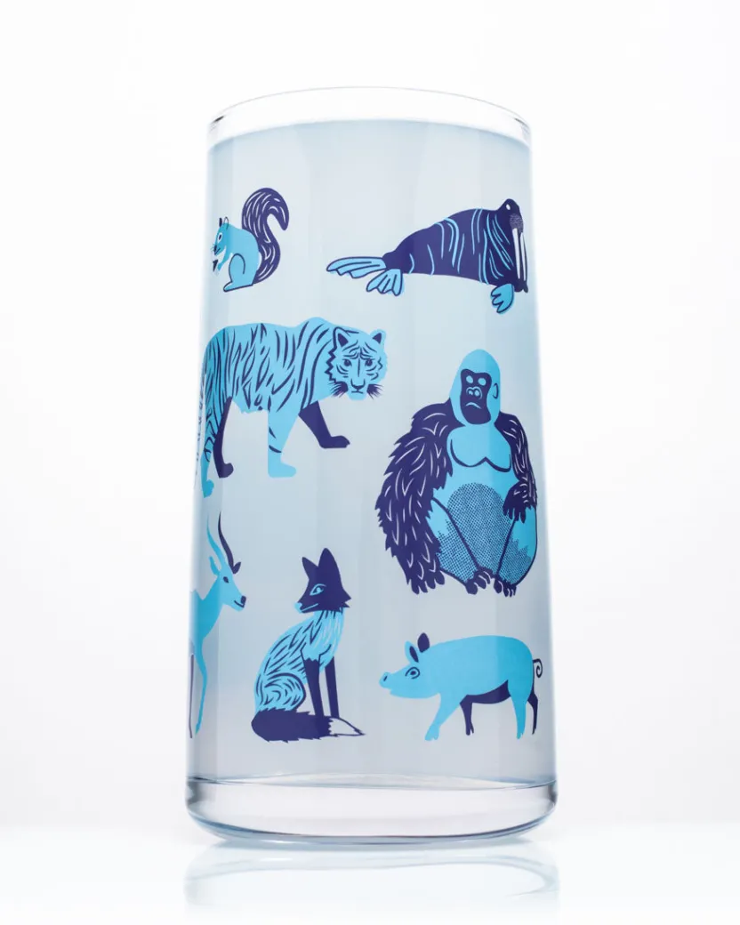 Cognitive Surplus Retro Mammals Drinking Glass - Tumbler Glass | * Drinking Glasses | Veterinary Science