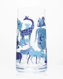 Cognitive Surplus Retro Mammals Drinking Glass - Tumbler Glass | * Drinking Glasses | Veterinary Science