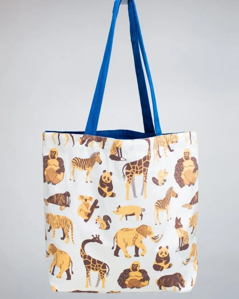 Cognitive Surplus Retro Mammals Tote Bag | Reversible Tote by* Tote Bags | Veterinary Science