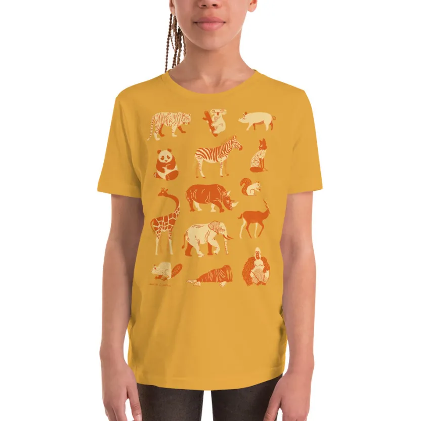 Cognitive Surplus Retro Mammals Youth Graphic Tee* Youth Graphic Tees | Biology