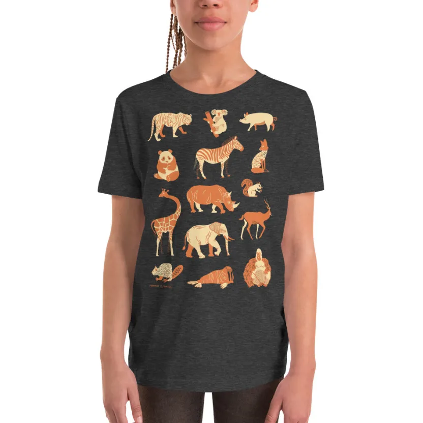 Cognitive Surplus Retro Mammals Youth Graphic Tee* Youth Graphic Tees | Biology