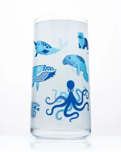 Cognitive Surplus Retro Marine Biology Drinking Glass - Tumbler Glass | * Drinking Glasses | Marine Biology
