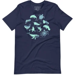 Cognitive Surplus Retro Marine Life Graphic Tee* Unisex Graphic Tees | Marine Biology