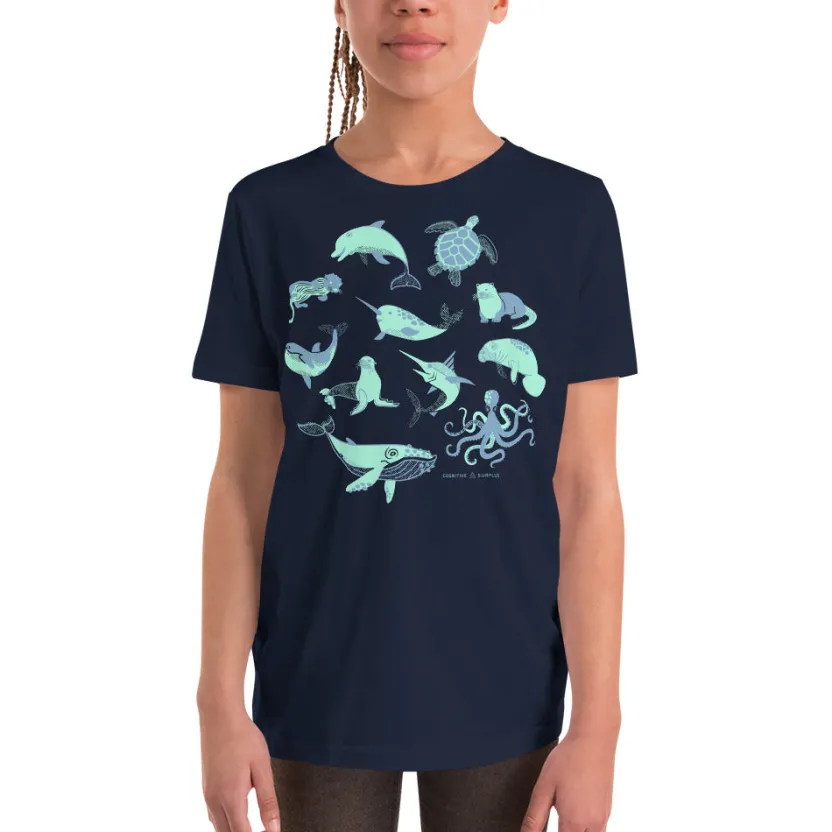 Cognitive Surplus Retro Marine Life Youth Graphic Tee* Youth Graphic Tees | Marine Biology