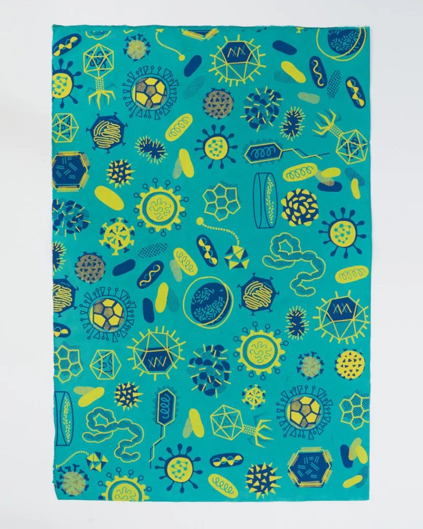 Cognitive Surplus Retro Microbiology Wrapping Paper* Wrapping Paper | Microbiology