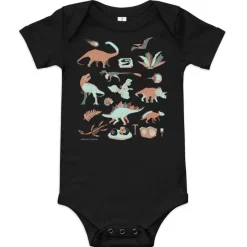 Cognitive Surplus Retro Paleontology Baby Bodysuit* Baby Bodysuits | Paleontology