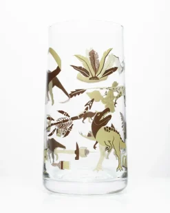 Cognitive Surplus Retro Paleontology Drinking Glass – Tumbler Glass | * Drinking Glasses | Paleontology