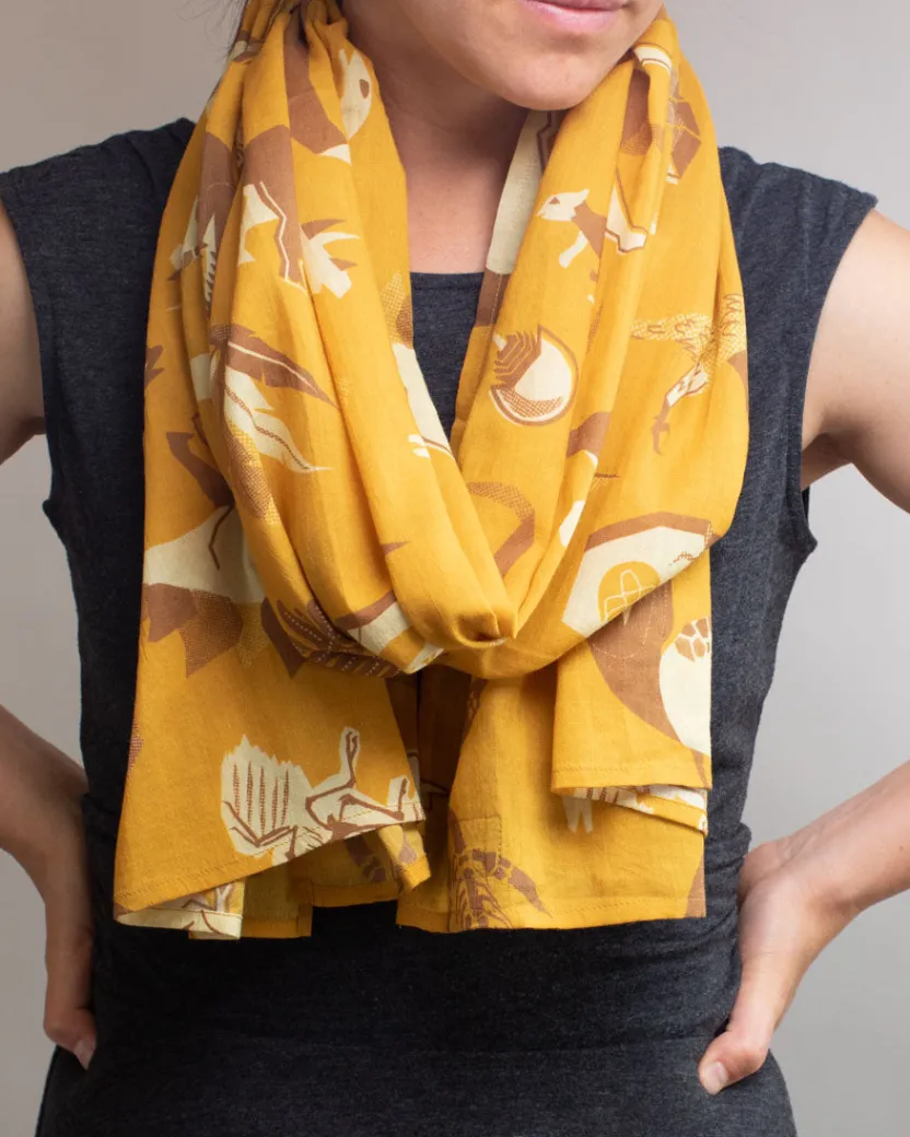 Cognitive Surplus Retro Paleontology Scarf* Scarves | Paleontology