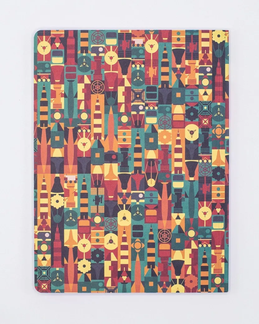 Cognitive Surplus Retro Rockets Softcover Notebook Orbits | Space Notebook* The Experiment | Astronomy