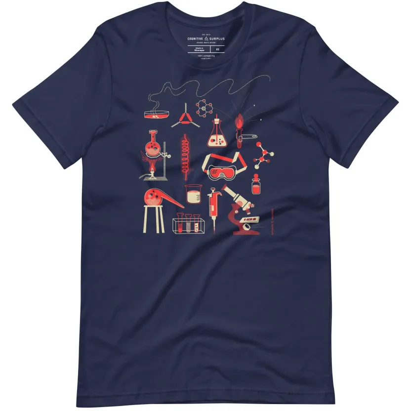Cognitive Surplus Retro Science Lab Graphic Tee* Unisex Graphic Tees | Microbiology