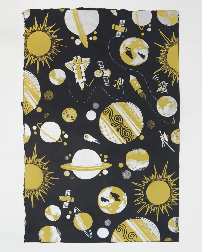 Cognitive Surplus Retro Space Wrapping Paper* Wrapping Paper | Astronomy