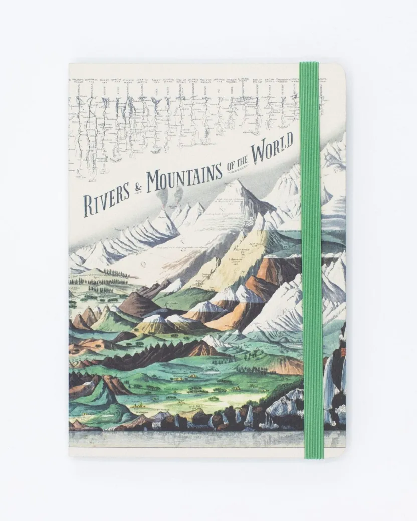 Cognitive Surplus Rivers & Mountains A5 Notebook - Hiking Journal* The Analysis | Geology + Earth Science